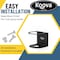 Koova Storage Rack, Steel, Black, 4.1 in W, 3.7 in H, 4.2 in L, Powder Coated KV-SPRAYB-1 - alternate 3